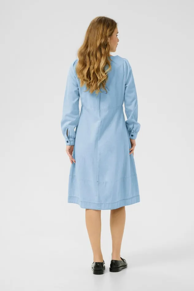 Denim Styles Women CULTURE CUarpa Denim Dress Light Blue Wash