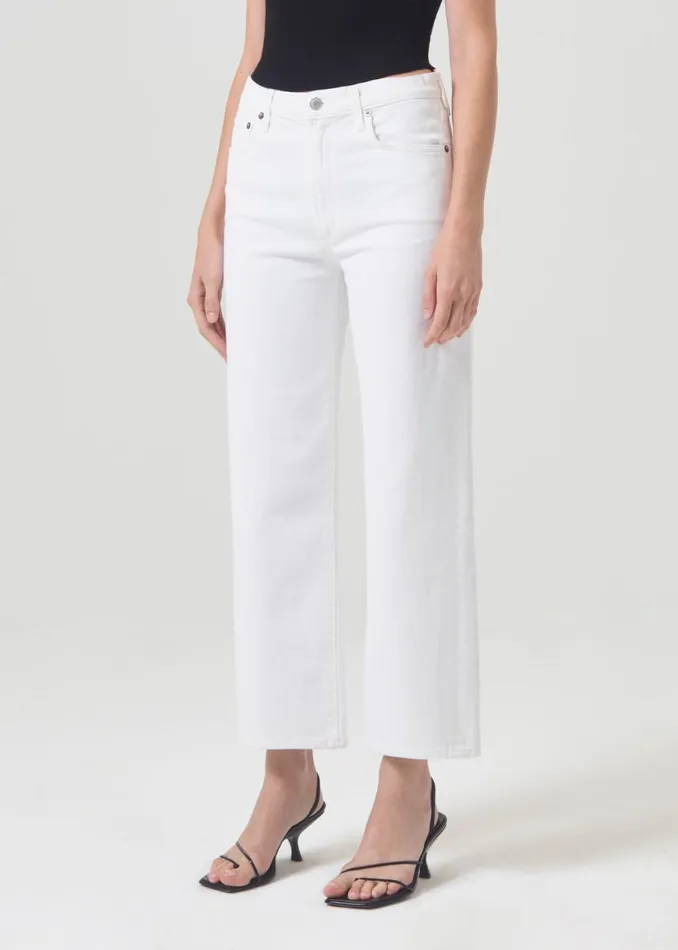 Denim Women Agolde Harper Crop Jean In Sour Cream