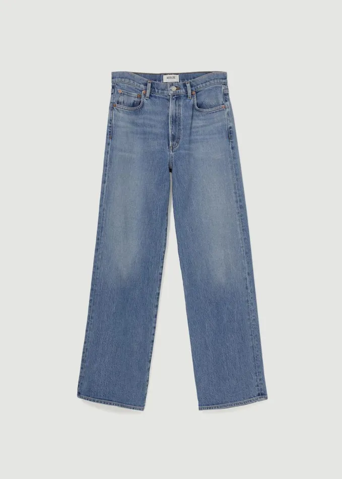 Denim Women Agolde Harper Straight Jean Stretch In Flash