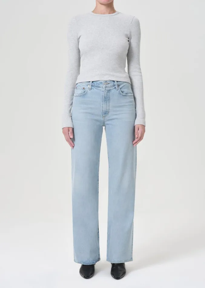 Denim Women Agolde Harper Straight Jean Stretch In Trouble