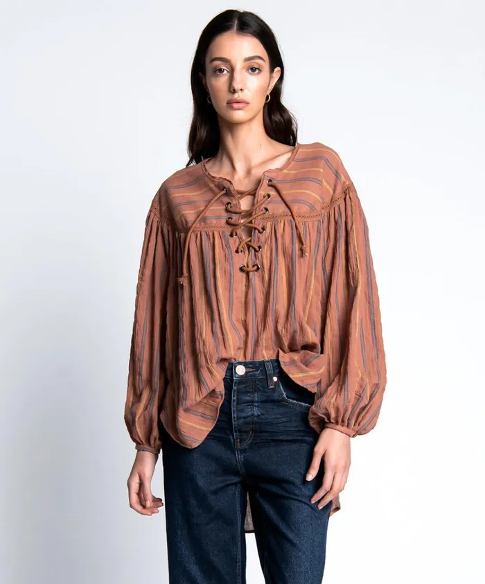DESERT STRIPE TANGIERS TUNIC Women One Teaspoon Tops