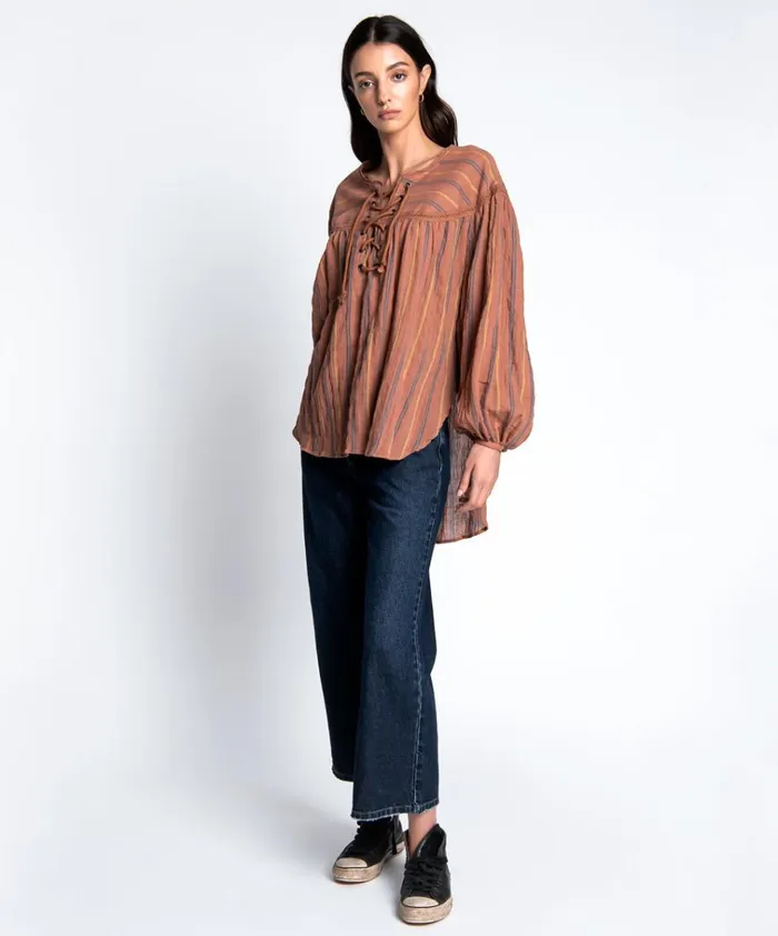 DESERT STRIPE TANGIERS TUNIC Women One Teaspoon Tops DESERT STRIPE TANGIERS TUNIC Women One Teaspoon Tops
