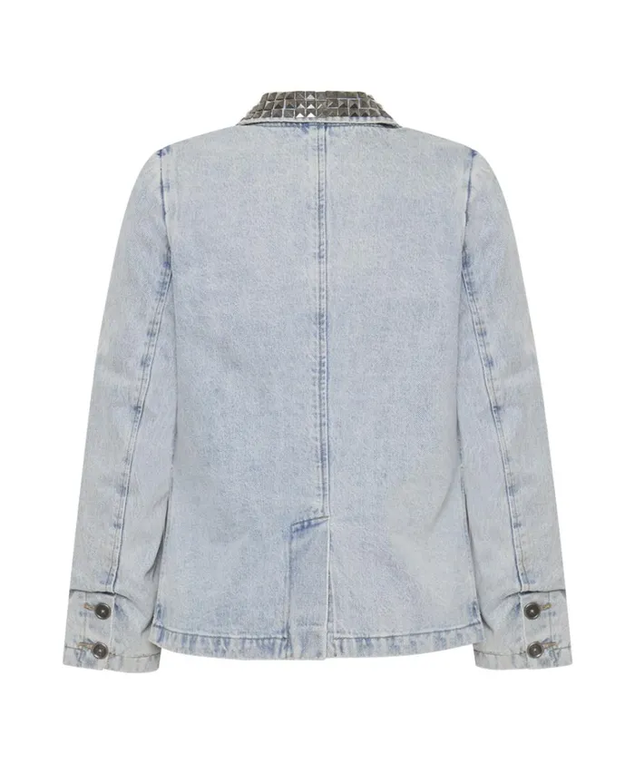 DIAMONDE STUDDED DENIM BLAZER Women One Teaspoon Denim Jackets DIAMONDE STUDDED DENIM BLAZER Women One Teaspoon Denim Jackets
