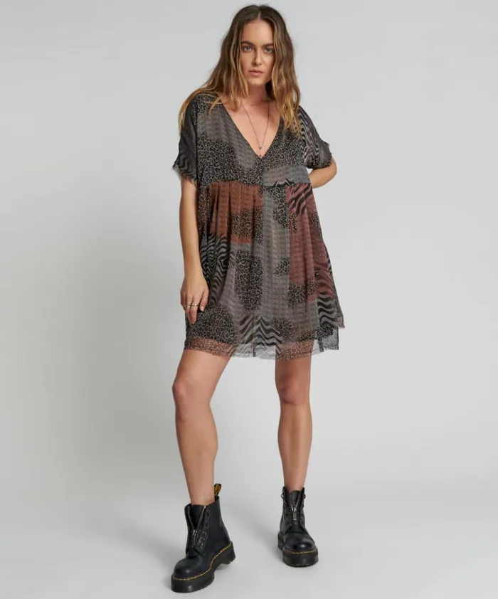 DILEMA OVERSIZED MINI DRESS Women One Teaspoon Mini Dresses