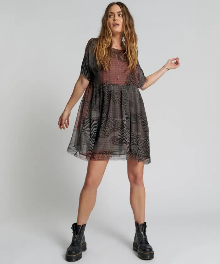 DILEMA OVERSIZED MINI DRESS Women One Teaspoon Mini Dresses DILEMA OVERSIZED MINI DRESS Women One Teaspoon Mini Dresses