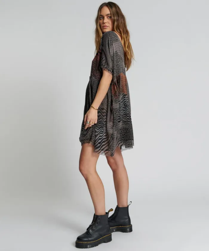 DILEMA OVERSIZED MINI DRESS Women One Teaspoon Mini Dresses DILEMA OVERSIZED MINI DRESS Women One Teaspoon Mini Dresses