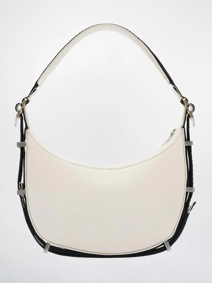 Dion Lee Bags SMALL UTILITY SHOULDER BAG Ivoryblack 8211 Accessories