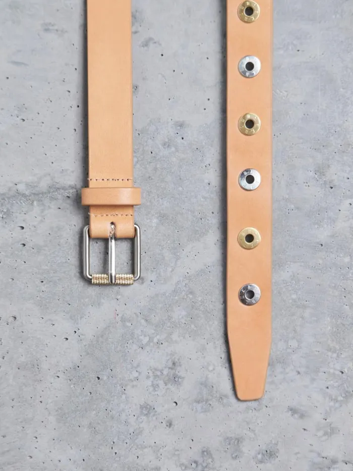 Dion Lee Belts MINI MIRROR BUCKLE BELT Saddle 8211 Accessories