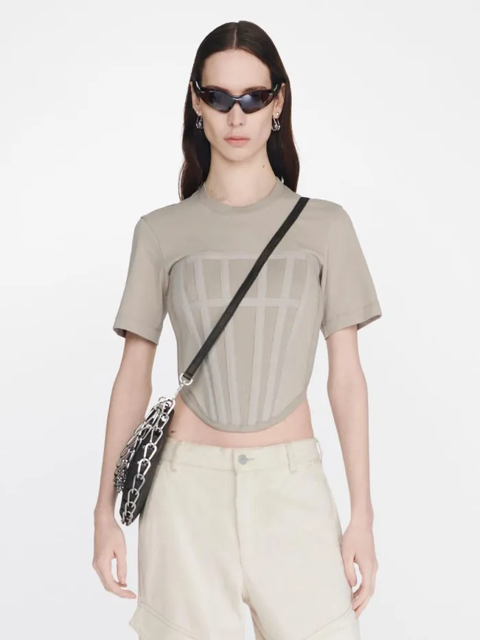 Dion Lee Core CORSET TEE Alloy 8211 UnisexShop