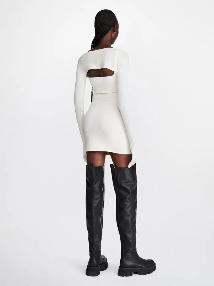Dion Lee Dresses LAYERED BRAIDED MINI DRESS Ivorybirch 8211 Shop