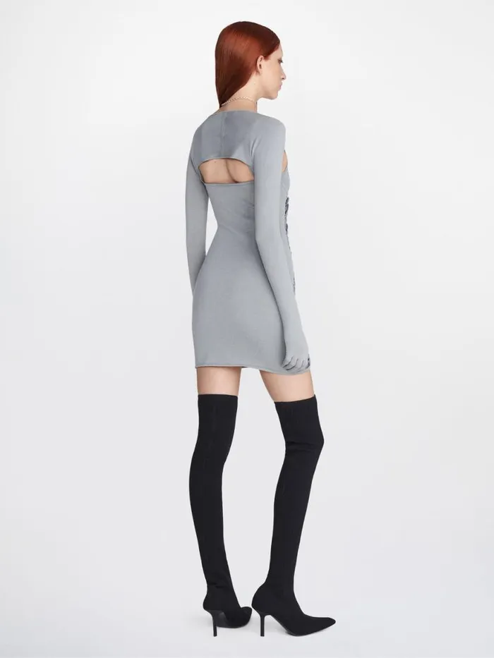 Dion Lee Dresses LAYERED BRAIDED MINI DRESS Steelasphalt 8211 Shop