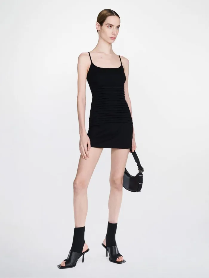 Dion Lee Dresses VENTRAL BONED RIB DRESS Black 8211 Shop
