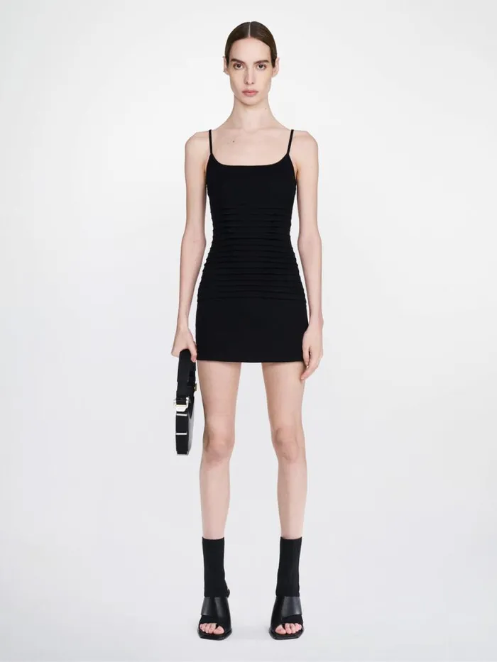 Dion Lee Dresses VENTRAL BONED RIB DRESS Black 8211 Shop