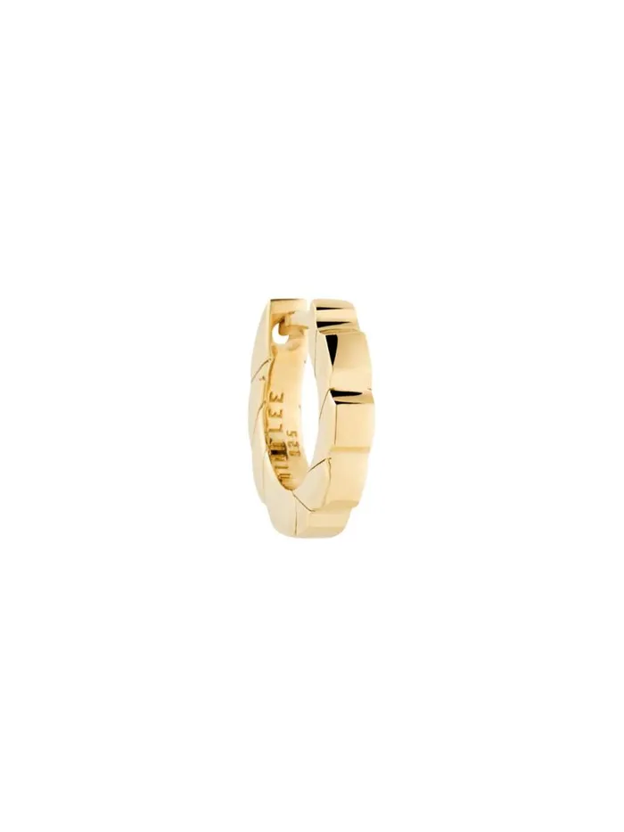 Dion Lee Jewellery FASTENER SMALL HOOP EARRING SINGLE Gold 8211 Accessories