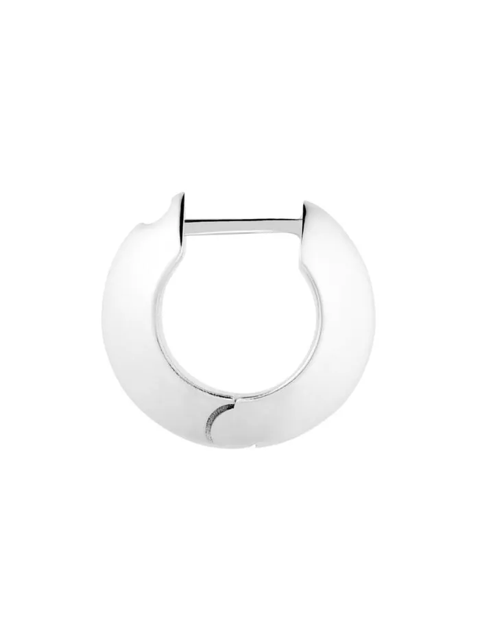 Dion Lee Jewellery TRIANGLE LARGE PROFILE HOOP EARRING Silver 8211 Accessories