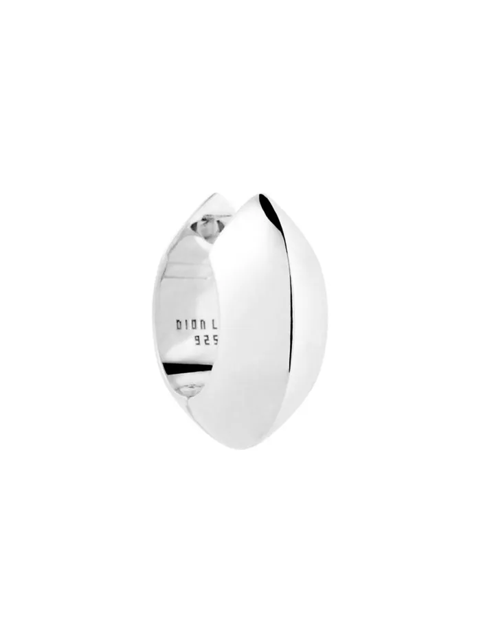Dion Lee Jewellery TRIANGLE LARGE PROFILE HOOP EARRING Silver 8211 Accessories
