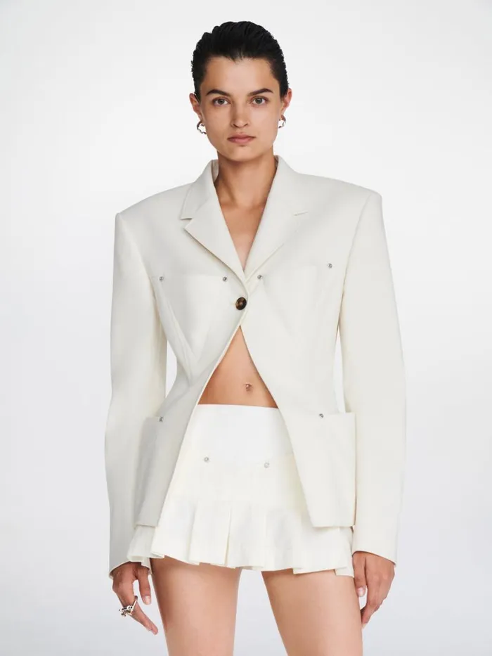 Dion Lee Outerwear CONSTRUCT FEMME JACKET Ivory 8211 Shop