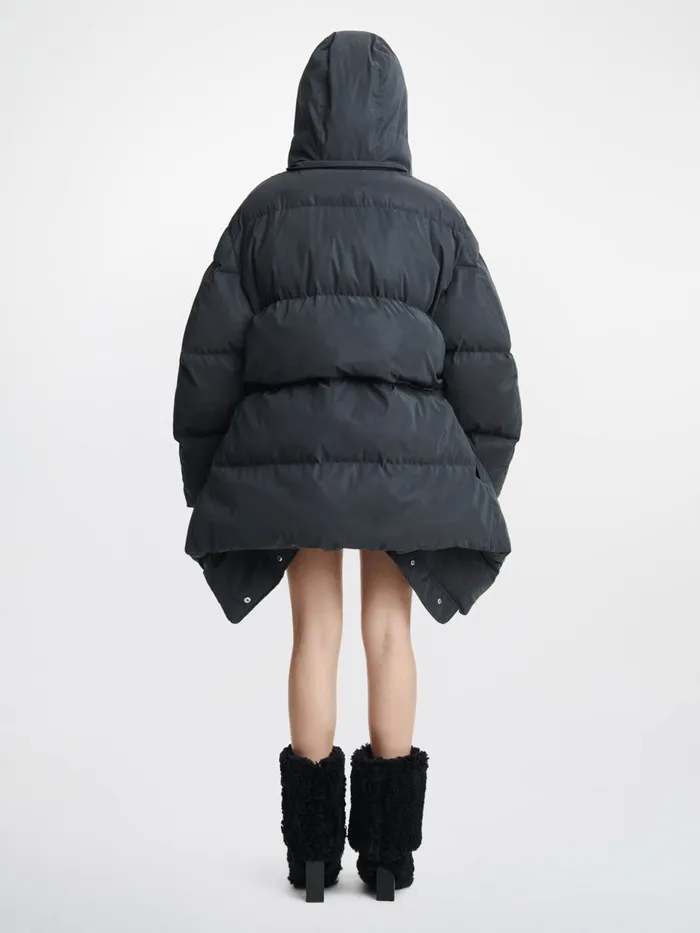 Dion Lee Outerwear ZIP AWAY PUFFER Black Reflective 8211 UnisexShop