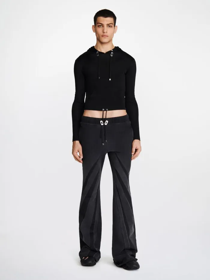 Dion Lee Pants DARTED TERRY PANT Washed Black 8211 UnisexShop