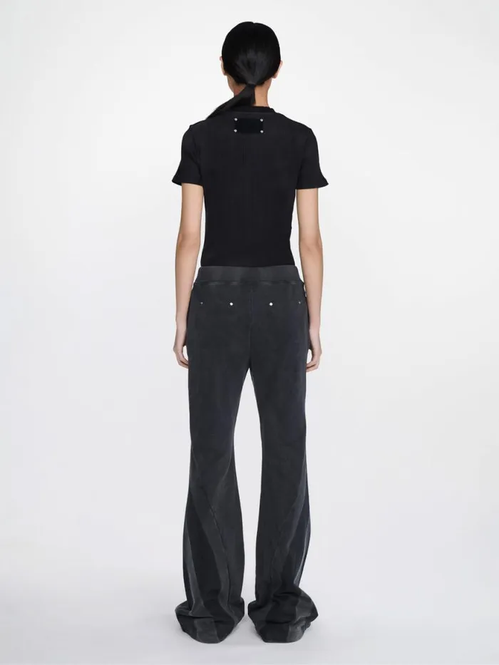 Dion Lee Pants DARTED TERRY PANT Washed Black 8211 UnisexShop