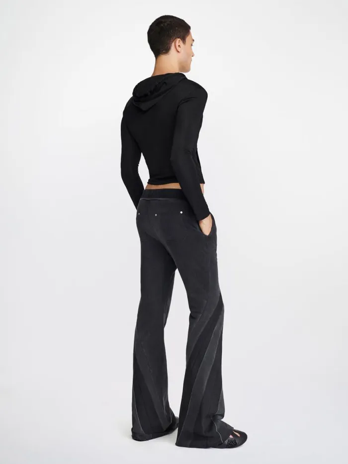 Dion Lee Pants DARTED TERRY PANT Washed Black 8211 UnisexShop