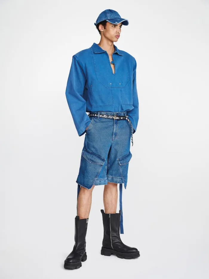 Dion Lee Pants DENIM PARACHUTE PANT American Blue 8211 UnisexShop