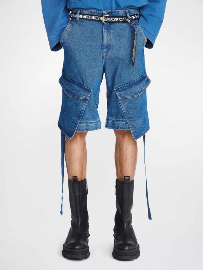 Dion Lee Pants DENIM PARACHUTE PANT American Blue 8211 UnisexShop