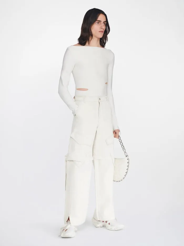 Dion Lee Pants DENIM PARACHUTE PANT Natural 8211 UnisexShop