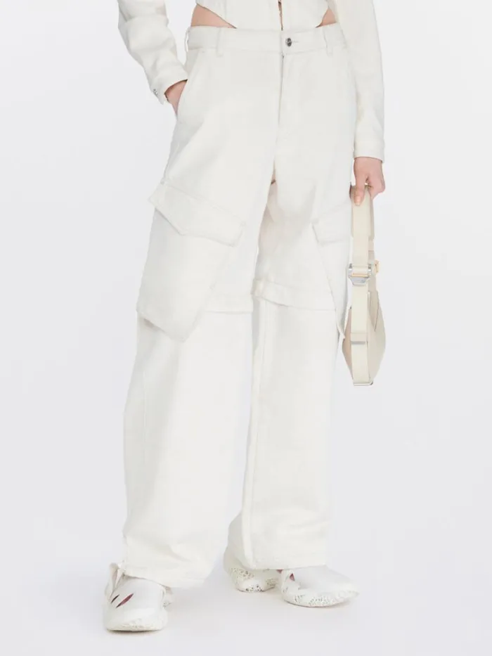 Dion Lee Pants DENIM PARACHUTE PANT Natural 8211 UnisexShop