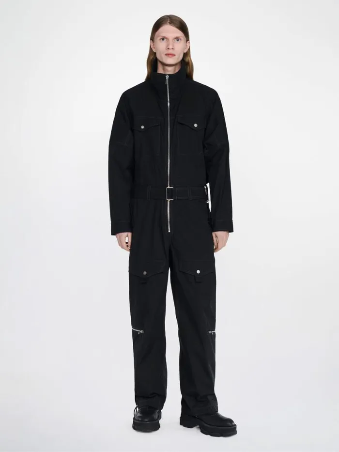 Dion Lee Pants POCKET FLIGHT SUIT Black 8211 UnisexShop