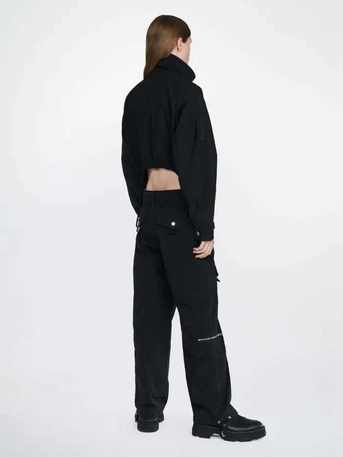 Dion Lee Pants POCKET FLIGHT SUIT Black 8211 UnisexShop