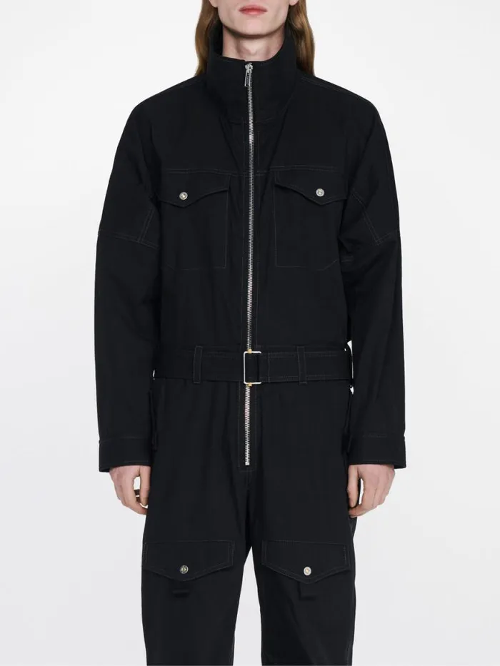 Dion Lee Pants POCKET FLIGHT SUIT Black 8211 UnisexShop