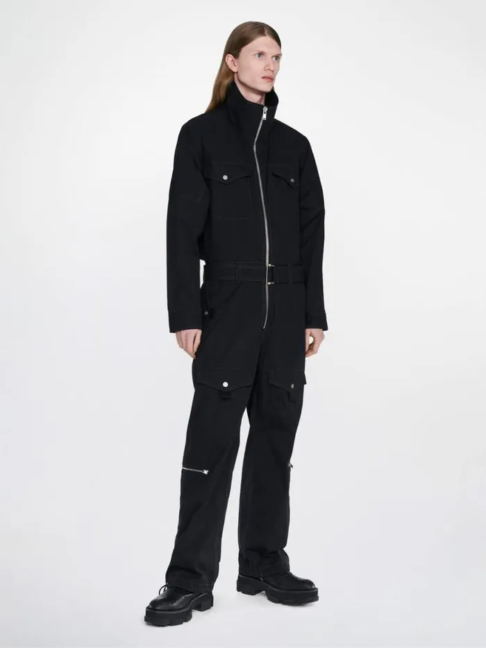 Dion Lee Pants POCKET FLIGHT SUIT Black 8211 UnisexShop
