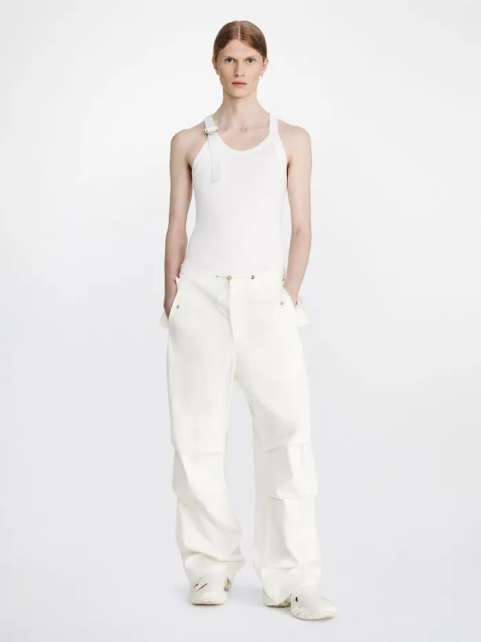 Dion Lee Pants TOGGLE PARACHUTE PANTS Ivory 8211 UnisexShop