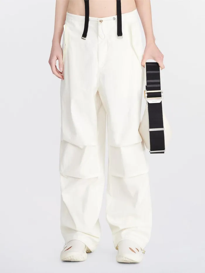 Dion Lee Pants TOGGLE PARACHUTE PANTS Ivory 8211 UnisexShop