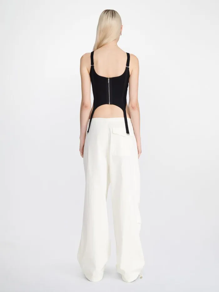 Dion Lee Pants TOGGLE PARACHUTE PANTS Ivory 8211 UnisexShop