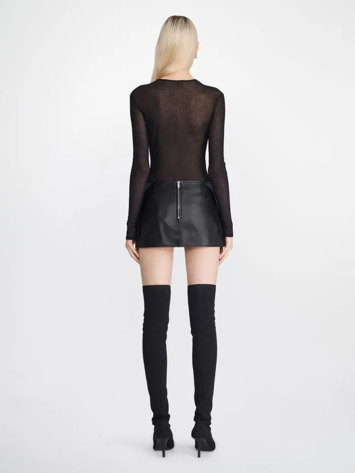Dion Lee Skirts REPTILE MINI SKIRT Black 8211 Shop