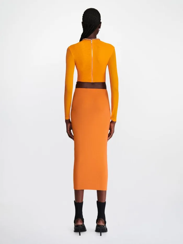 Dion Lee Tops BARBALL ROPE LS TOP Citrine 8211 Shop