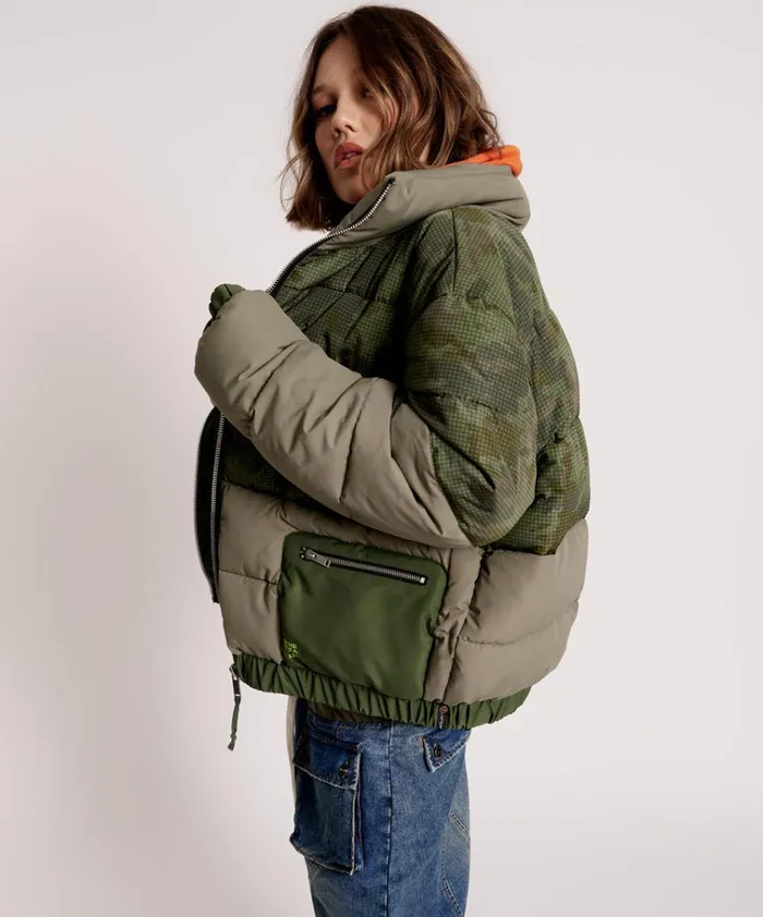 DIRTEE LOVE CAMO PUFFA JACKET Women One Teaspoon Jackets DIRTEE LOVE CAMO PUFFA JACKET Women One Teaspoon Jackets