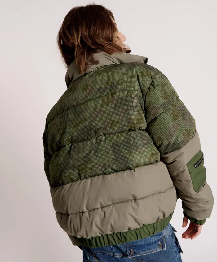 DIRTEE LOVE CAMO PUFFA JACKET Women One Teaspoon Jackets DIRTEE LOVE CAMO PUFFA JACKET Women One Teaspoon Jackets