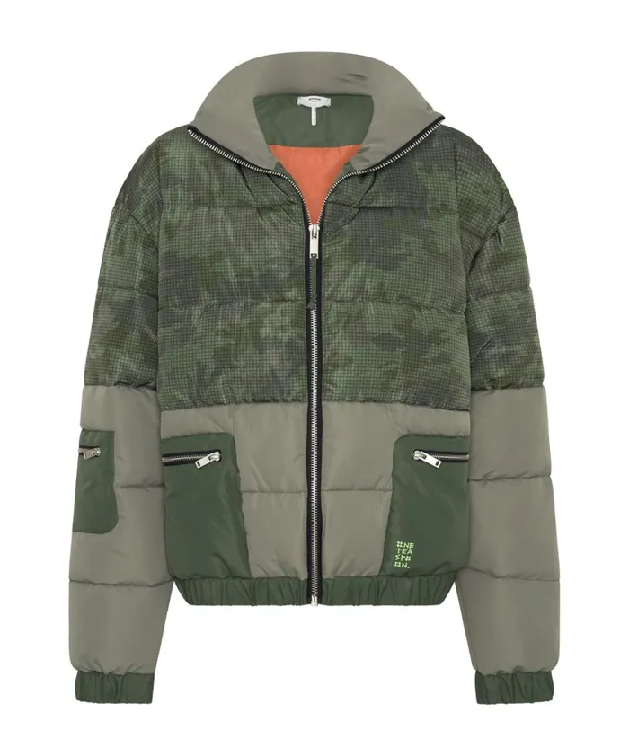 DIRTEE LOVE CAMO PUFFA JACKET Women One Teaspoon Jackets DIRTEE LOVE CAMO PUFFA JACKET Women One Teaspoon Jackets