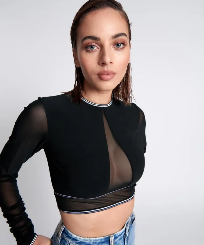 DOMINATOR MESH LONGSLEEVE TOP Women One Teaspoon Tops