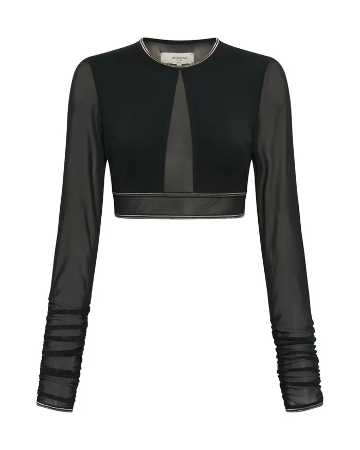 DOMINATOR MESH LONGSLEEVE TOP Women One Teaspoon Tops DOMINATOR MESH LONGSLEEVE TOP Women One Teaspoon Tops