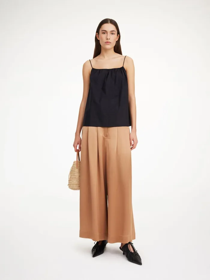 Dorite WideLeg Trousers Tobacco Brown Women By Malene Birger Trousers
