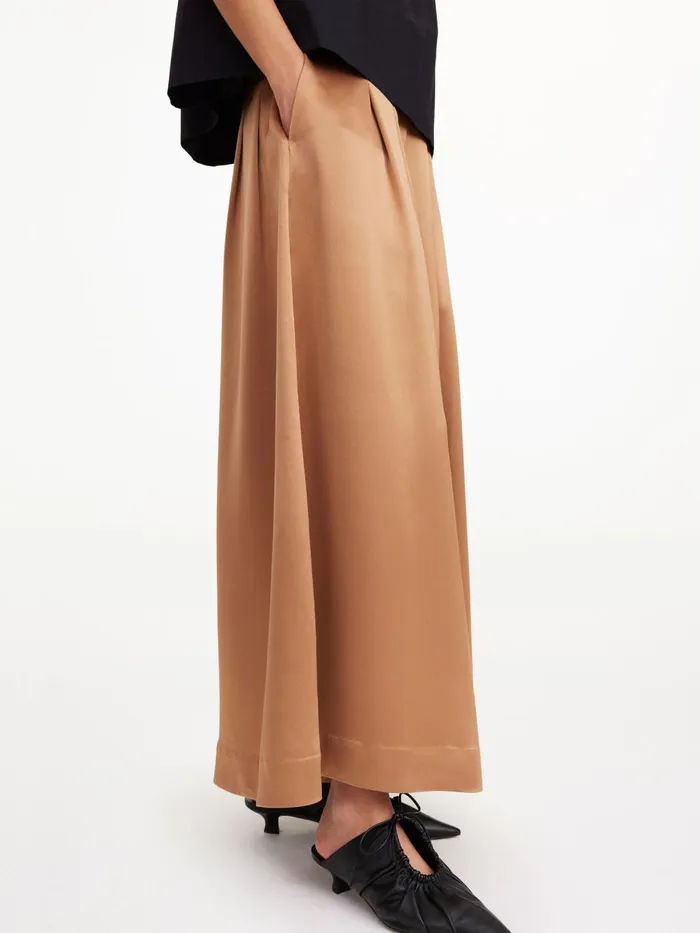 Dorite WideLeg Trousers Tobacco Brown Women By Malene Birger Trousers