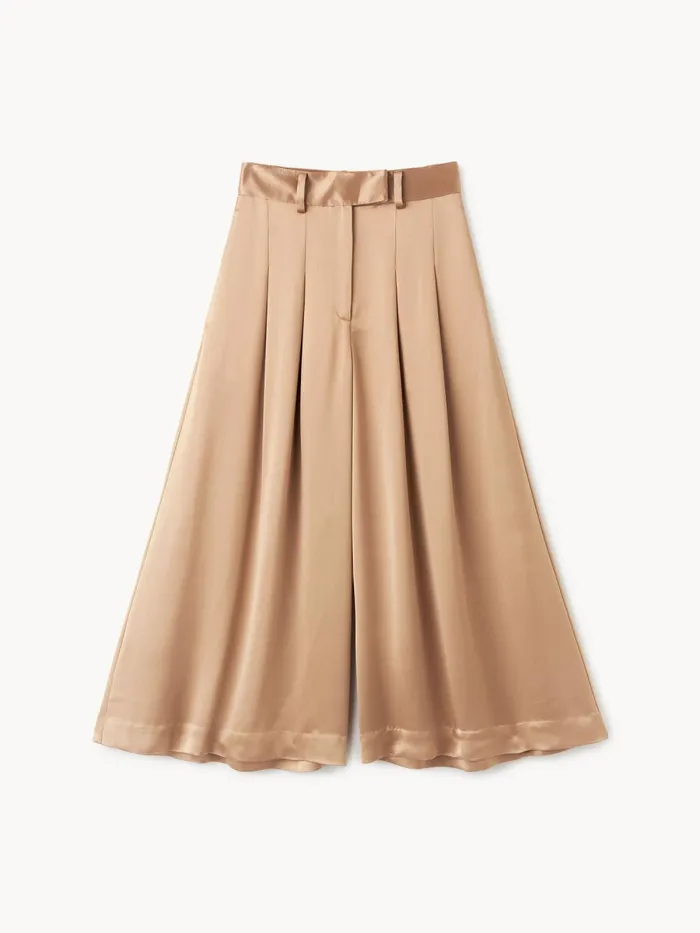Dorite WideLeg Trousers Tobacco Brown Women By Malene Birger Trousers