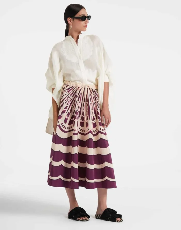 Drawstring Skirt Fans Place Purple Women La Double J Skirts Drawstring Skirt Fans Place Purple Women La Double J Skirts