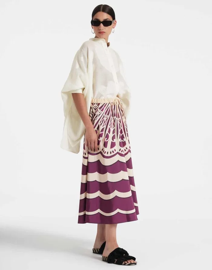 Drawstring Skirt Fans Place Purple Women La Double J Skirts Drawstring Skirt Fans Place Purple Women La Double J Skirts