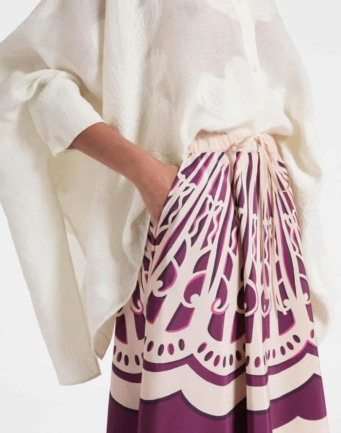 Drawstring Skirt Fans Place Purple Women La Double J Skirts Drawstring Skirt Fans Place Purple Women La Double J Skirts