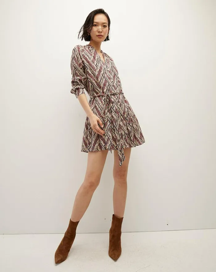 Dresses Shop Veronica Beard Georgia FloralPrinted Shirtdress Ecru Multi